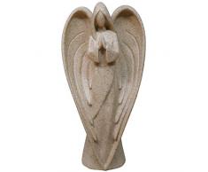Simons Shop Engelsfiguren Gebetsengel 22,9 cm Sandstein-Struktur-Figuren Dekor, Beige