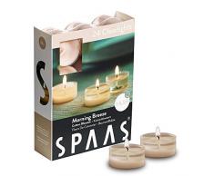 Spaas 24 Duft-Clearlights Paraffinwachs Kunststoffbecher Flesh Pink D 38 mm H 19 mm