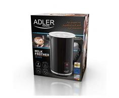 Adler Milchaufschäumer, Schwarz, Mehrfarbig, Einheitsgröße