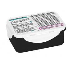 infinite by GEDA LABELS (INFKH) Großes 1x1 Brotdose, Brotbox, Lunchbox, Lunch-Box, PP, Mehrfarbig, 18 x 13 x 8 cm