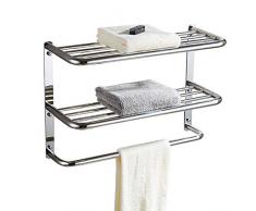 LUANT 76,2 cm Badezimmer Regal 3-Tier-Wandmontage Rack mit Handtuchhalter Bars, Extra Lang