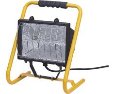 Brennenstuhl Halogenstrahler / Flutlicht Halogen ideal als mobiler Baustrahler (Außenstrahler IP54 geprüft, 1,5m Kabellänge, 1000 Watt) Farbe: gelb