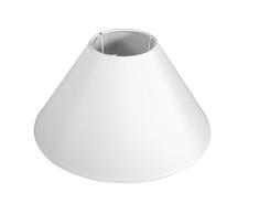 Rayher 2302802 Lampenschirm, rund, konisch, 22 cm ø unten, Höhe 14 cm, weiß, 100% Polyester, für Stehleuchte, Tischleuchte, auch zum Bemalen und Bekleben