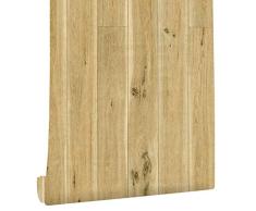 TaoGift Selbstklebende Wandtapete aus Holz für Wände, Küche, Schränke, Arbeitsplatte, Backsplash Tisch, Türaufkleber, 45 x 117 cm