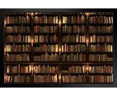 Poster Foundry Twostoried Bücherregal Old Books 20x14 inches Framed Poster