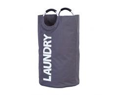 WEWESALE Wäschekorb faltbar Stoff Wäschesack Griffe Wasserdicht Wäschesack Wäschesack Wäschesack grau