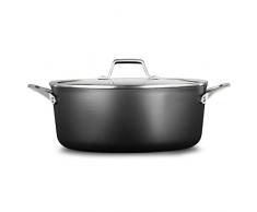 Calphalon 2029654 Premier Hard-Anodized Nonstick 8.5-Quart Dutch Oven with Cover, Black