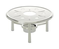 Stövchen rund H 7 cm D 16 cm Silber Plated versilbert Für Kaffekanne oder Teekanne