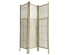 DCASA Raumteiler, 3 Paneele, Bambus, Dekoration für Möbel, Dekoration für Zuhause, Unisex, Erwachsene, einzigartig