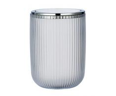 Wenko Schwingdeckeleimer Agropoli S Weiß, Kosmetikeimer mit Schwingdeckel, Badeimer, 2 l, Kunststoff, 14,5 x 20 x 14,5 cm