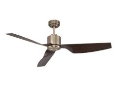 Lucci air Deckenventilator Airfusion Climate II, 127 cm Durchmesser, Antik Messing, ECO-DC-Motor energiesparend (35 W), mit Fernbedienung (6 Stufen), Sommer/Winter Lauf