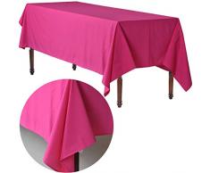 COLORED BIRD Tischdecken mit Buntem Vogel, Rosenrot