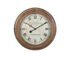 Derby Rotterdam Dekorative Wanduhr, Vintage Einzigartige Wanduhr für Outdoor und Home Decor, Natur Holz