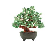Colorsheng Quarzkristall Geldbaum Bonsai Fengshui Edelstein Dekoration für Reichtum und Glück