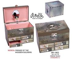 Chollos das billige Schmuckkästchen mit 4 Schubladen Anekke Schmuck-Organizer zur Aufbewahrung von festlichen Dekorationen für Zuhause Unisex Erwachsene Mehrfarbig (Mehrfarbig), einzigartig