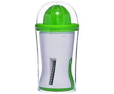 Silicone Gold Spiralschneider Spiral und Zitruspresse, Edelstahl und Acryl, Grün, 17 x 8 x 17 cm