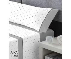 SERENA Bettwäsche Bett 180 cm grau