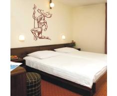 INDIGOS 4052166186537 Wandtattoo w960 Tribal Henker mit Axt FantasieWandaufkleber 96 x 55 cm, silber