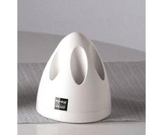 Uniawre Elegante Badezimmer-Geräte, für Zahnbürsten und Zahnpasta, Weiß