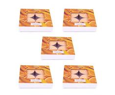 pajoma Maxi Teelichte Mango-Orange, 20er Pack (5 x 4er Pack Maxi Teelichte)