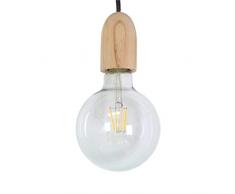 Zons Pendelleuchte + LED Leuchtmittel, Schwarz, 4 Stück