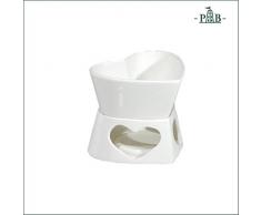 la Porcellana Cupido Herz Fondue GB, Weiß