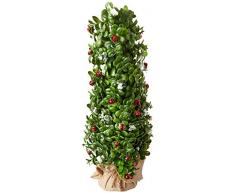 Worth Imports 53,3 cm Snowy, Buchsbaum & Bell Tree in Jute Boden