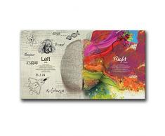 Decke Komfort dünn weich Klimaanlage Artwork links und rechts Brain Funktionen, Polyester, rot, 152 x 203 cm