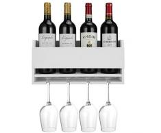 Halvalo Weinregal, Weinflaschenhalter, Weinregal, mit Weinglashalter, Wohn- und Küchendekoration