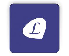 Rikki Knight Kühlschrankmagnet, Buchstabe L, Motiv: Radiant Orchidee mit Initiale