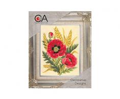 Duftin 3116 K Blumenstrauß der Felder Kit de canevas Baumwolle Mehrfarbig 14 x 18 x 0,1 cm