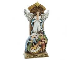 Unbekannt Heilige Familie & Engel mit Stern von Bethlehem