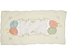 Xia Home Fashions Osterei Bestickt Durchbrucharbeit Ostern traycloth, 8 von 15 Zoll, 4 Stück