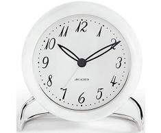 Rosendahl 43670 Arne Jacobsen Tischuhr mit Alarm, Ø 11 cm, weiß