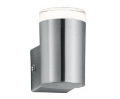 Reality Leuchten R28211107 Aracati A+, LED Außen-Wandleuchte, Metall, 4 Watt, Integriert, Nickel matt, 8 x 5.2 x 8.30 cm