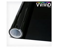 Verdunkelung matt blickdicht Sichtschutz Fenster vinyl Folie Dekorative Aufkleber für Badezimmer, Küche, Zuhause, Büro DIY Einfach zu installieren selbstklebend kein Durcheinander, Vinyl, Black, Opaque, 17.75 Inches x 60 Inches