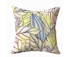 Shorping Art Kissenbezug mit Reißverschluss 40,6 x 40,6 cm Überwurf Kissenbezüge Muster Aquarell Blumen Rose Orchidee für Zuhause Sofa Bettwäsche Antik 20X20 D