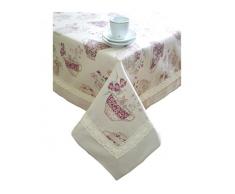 Provence Baumwolle Tischdecke mit Baumwolle Spitze in French Country Stil von 55x70 Cups