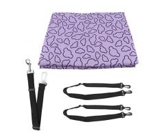 Micro Trader Pet Sitzbezüge, wasserdicht Hund Katze Autositz bedeckt Hinten Rückseite Matte Kissen Schutz Hängematte, schwarz/grün/lila Length:Approx. 160cm violett