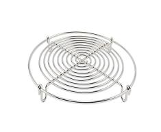 Runde Dampfer-Rack und Kühlung Rack, Wire Dampfgarer Wasserkocher Rack Halter passend für alle Töpfe, Pfannen bis, Edelstahl für Kochen 12,7 cm
