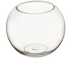 WGV klar Bubble Schüssel Glas Vase, 20,3 cm Glas Reinigungstuch