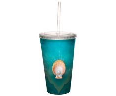 80532 erhebend Ihr Essence Art by duirwaigh Galerie Künstlerische Traveler doppelwandig Acryl Cool Tasse mit wiederverwendbarer Strohhalm, 473 ml