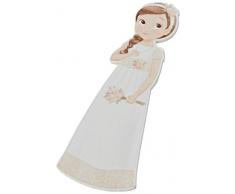 Mopec W9690 Figur 2D Aufkleber für Mädchen, romantische Kommunion, 11 cm, 6 Stück, Holz, mehrfarbig, Einheitsgröße
