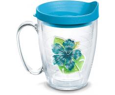 Tervis Isolierbecher mit Emblem und türkisem Deckel 16oz Mug farblos