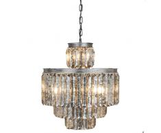 Lumilamp 5LL-5939 Kronleuchter Kristalglas Vintage Look Ø 52 * 63 cm / E14/max 11 * 40W