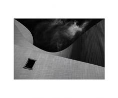 Eurographics Fensterdekoration, Aluminiumrahmen, Rahmengröße: 11 x 16,5 x 1,25 cm, Galerieverpackt, gebürstetes Aluminium