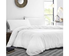Appletree Lynton Bettwäsche-Set, 100% Baumwolle, weiß, Doppelbett