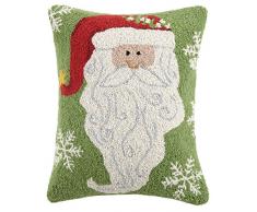 Peking Handicraft Bart Santa Wolle Lendenkissen, Mehrfarbig