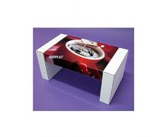 Faberplast Tablett Frühstück im Bett, Polymethylmethacrylat und PVC Skimming, weiß, 66 x 36 x 30 cm