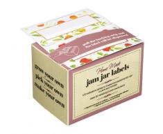 Etiketten für Einmachgläser, selbstklebend, Box mit 100 Stück